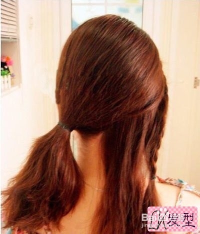 教你如何侧扎马尾辫