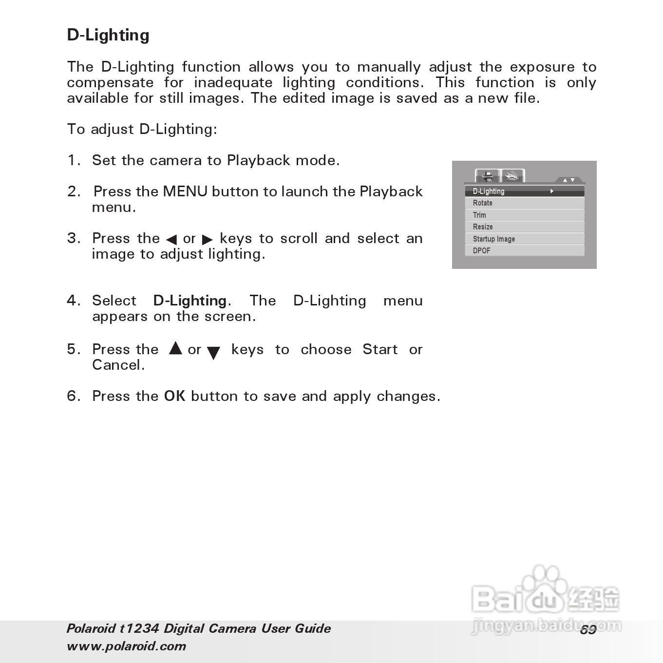 宝丽来Polaroid t1234数码相机使用说明书:[7]