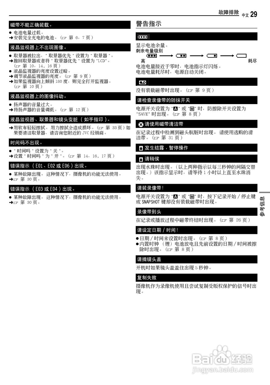 JVC GR-D238 数码摄录一体机使用说明书:[3]