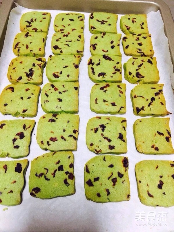 青汁蔓越莓饼干
