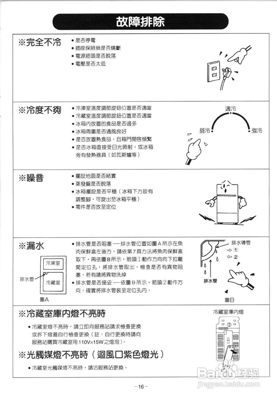 歌林KR-LN360型电冰箱使用说明书