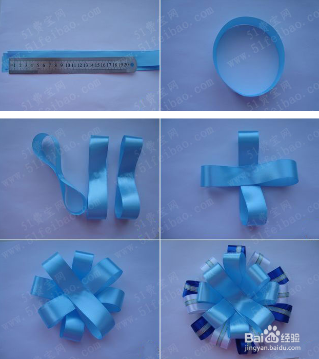 礼品丝带花打法图解