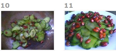 花生米香炒黄瓜片的做法