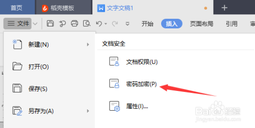 wps如何给文档设置访问密码