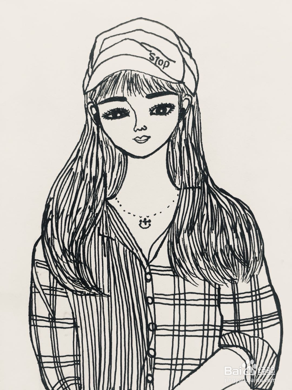 dxdll手绘之街拍小姐姐