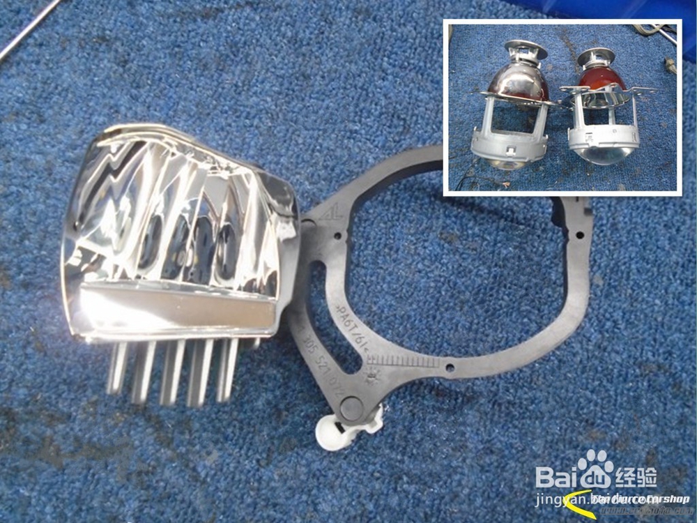 百万豪车奔驰S350灯光升级原装进口海拉5透镜