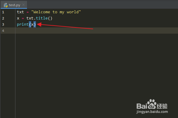 Python编程:如何使用字符串的title()方法