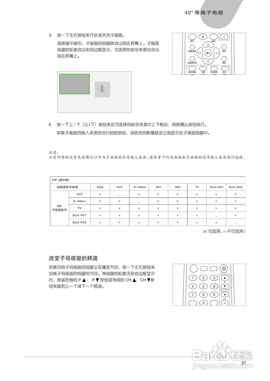中晶MICROTEK型42寸等离子电视机使用说明书:[4]