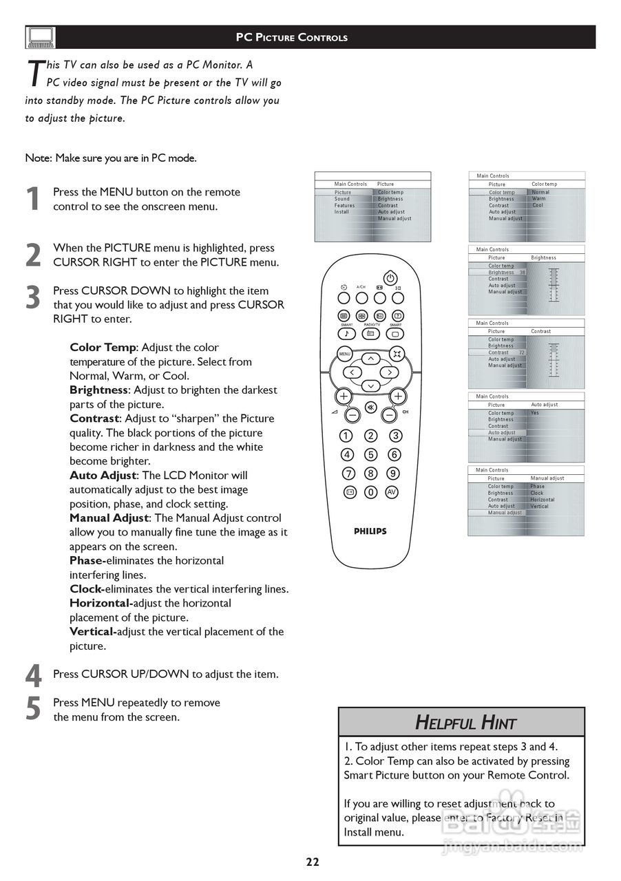 飞利浦42TA1800/93液晶彩电使用说明书:[3]