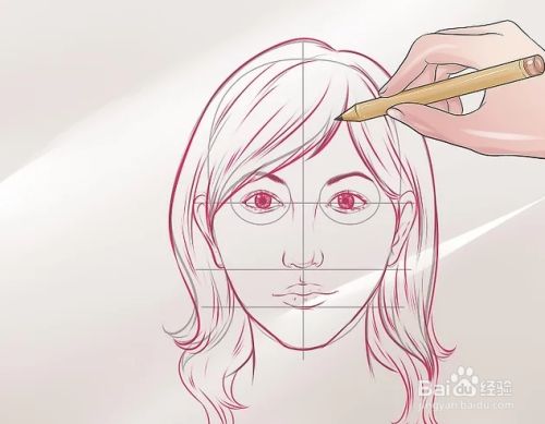 如何画人的一张女人脸