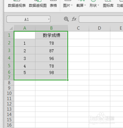 WPS中如何绘制成绩折线图