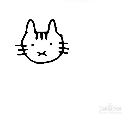 简单的小猫的画法。