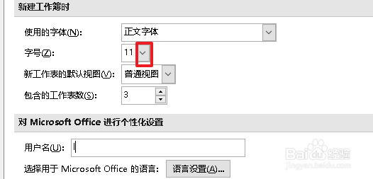 excel默认字号是几号