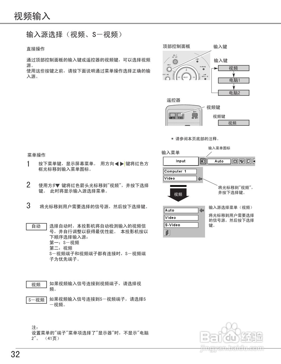 EIKI爱其 LC-XB28投影机说明书:[4]