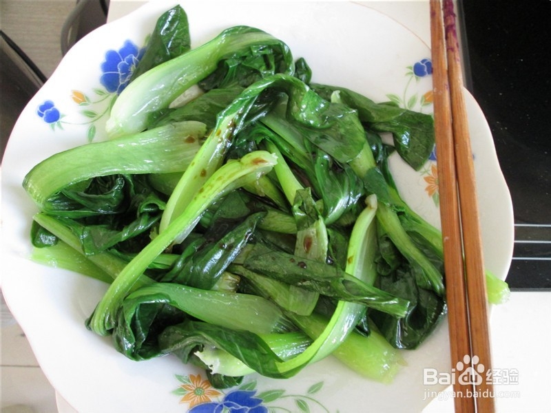 白灼油菜沙拉汁凉拌面