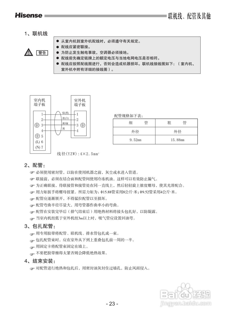 海信空调器KFR-60LW/27ZBp型使用说明书:[3]
