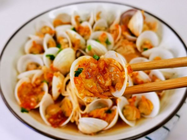 蒜蓉蛤蜊蒸金针菇