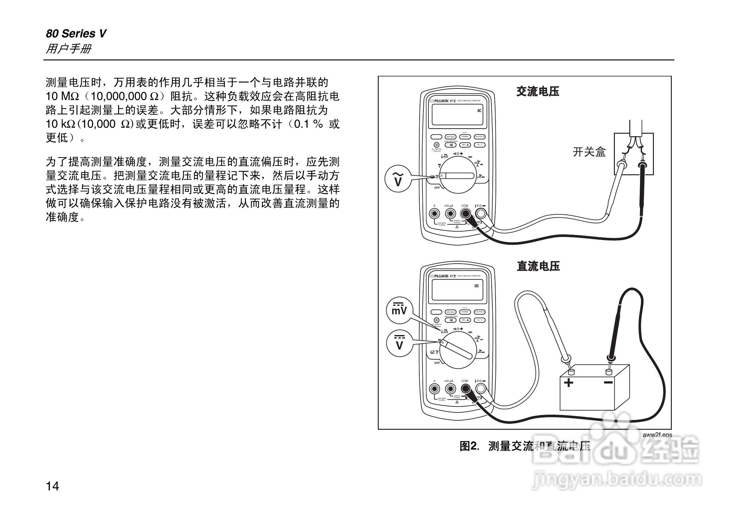 福禄克Fluke 80系列V数字多用表使用说明书:[3]