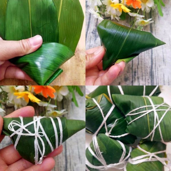 软糯香甜紫薯西米水晶粽