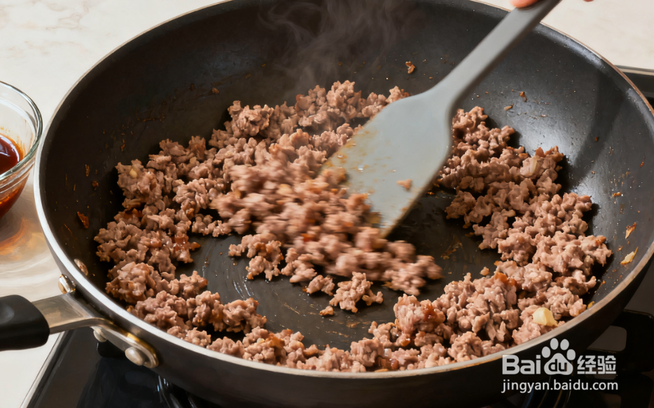 肉末蒸蛋羹:嫩滑入味,老人小孩都爱吃,无气孔