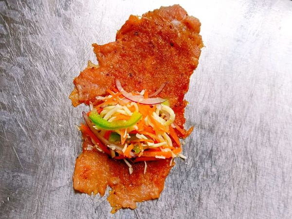 芝士时蔬炸猪排