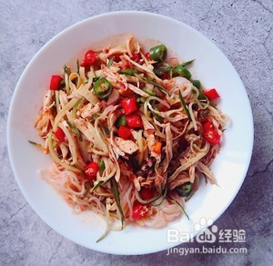 低脂低卡凉拌魔芋鸡丝