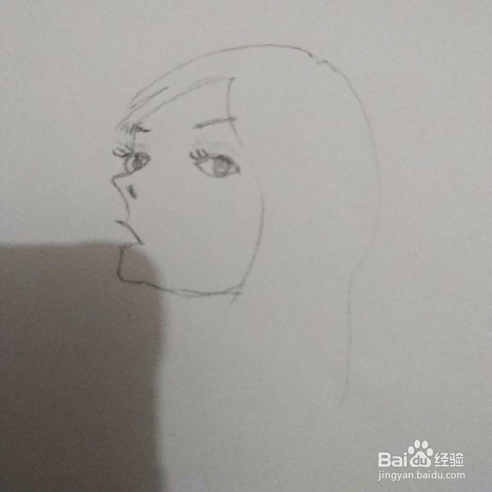 简笔画38：Q版叼花姑娘画法