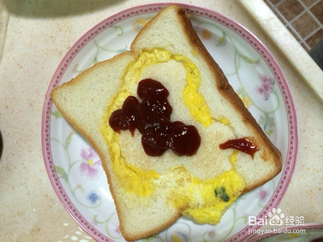 面包煎蛋的做法