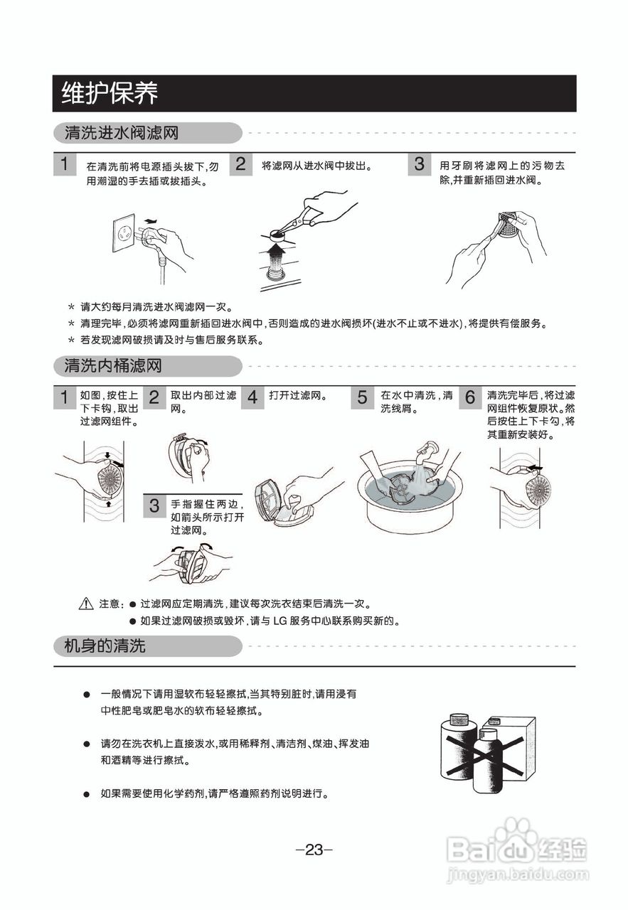 LG XQB70-S3STJ洗衣机使用说明书:[3]