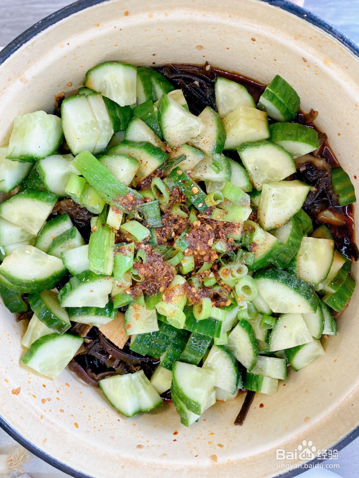 黄瓜木耳凉拌菜的做法