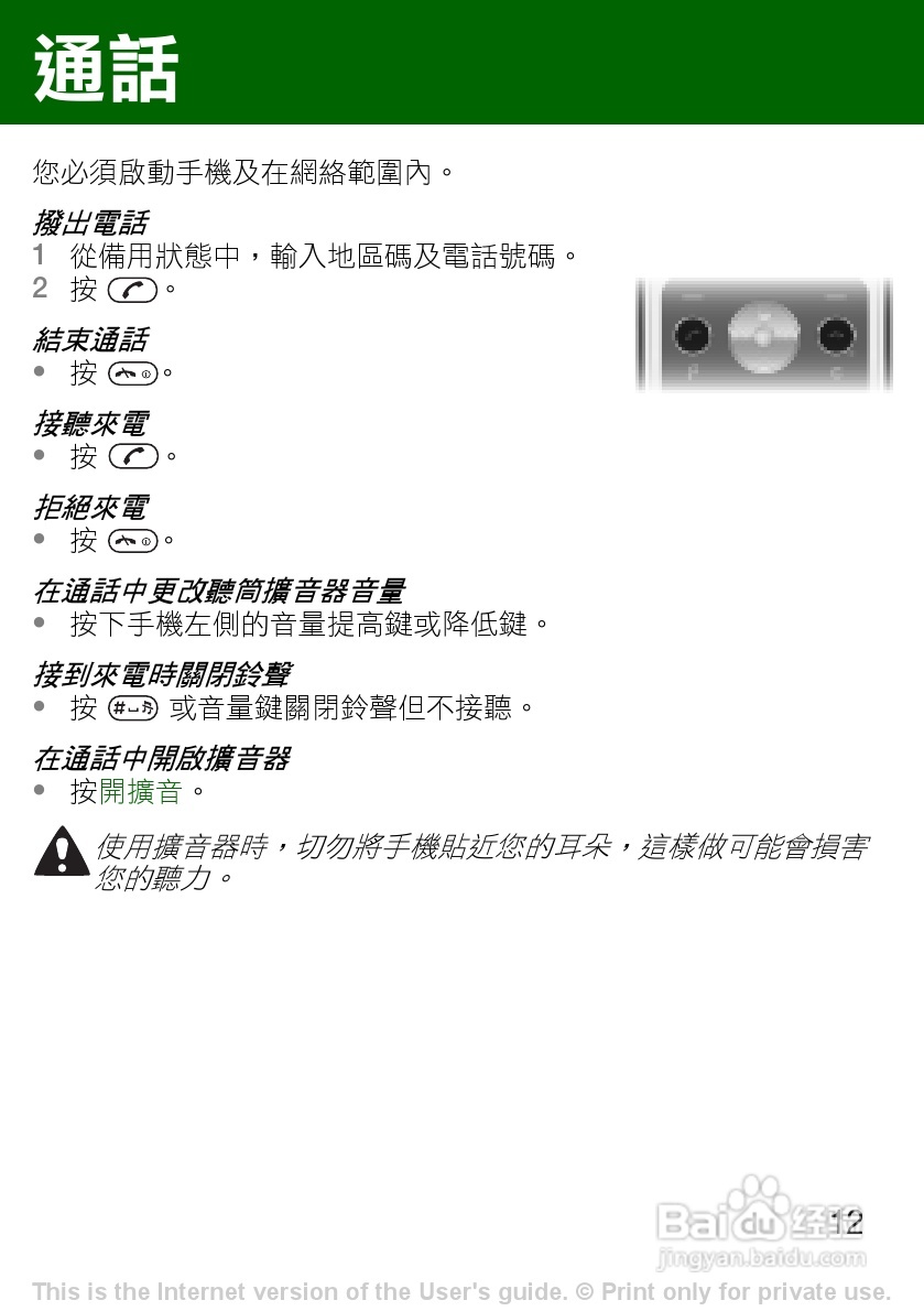 索尼爱立信R306手机使用说明书:[2]