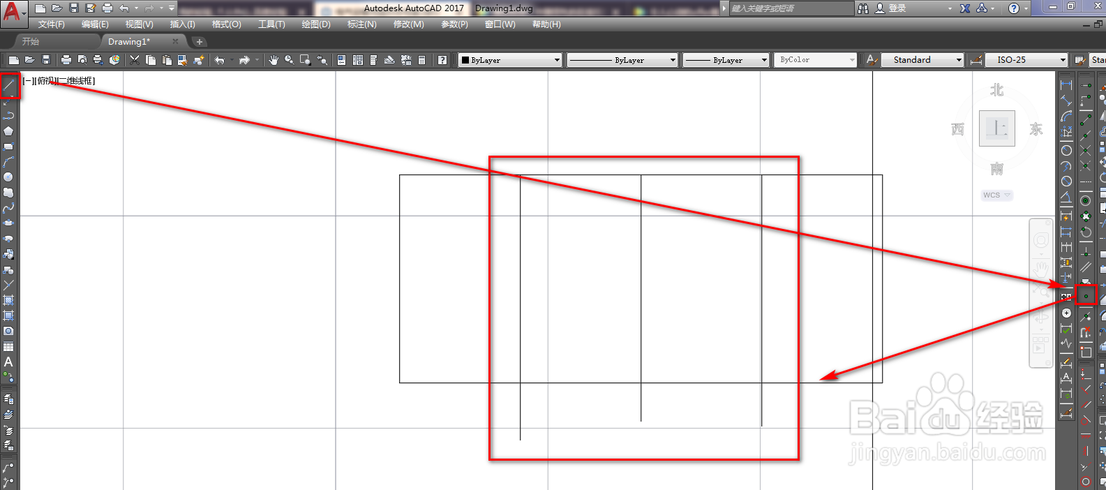 使用CAD绘制帧图形符号