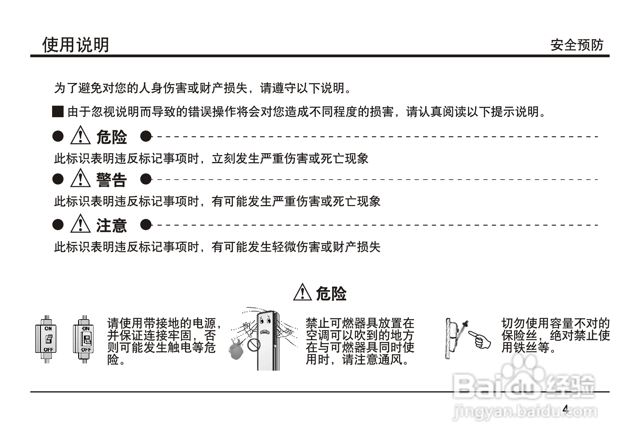 LG 分体落地式空调LP-W5011DAB使用安装手册:[1]