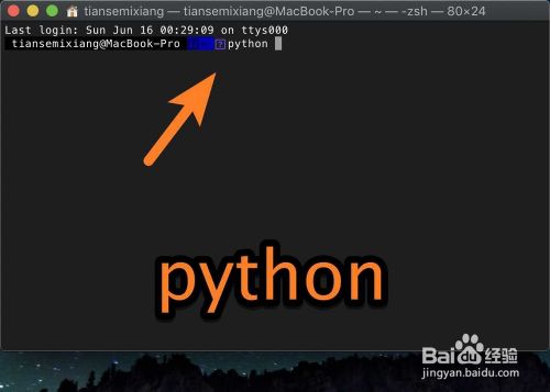 怎么在mac终端运行python程序