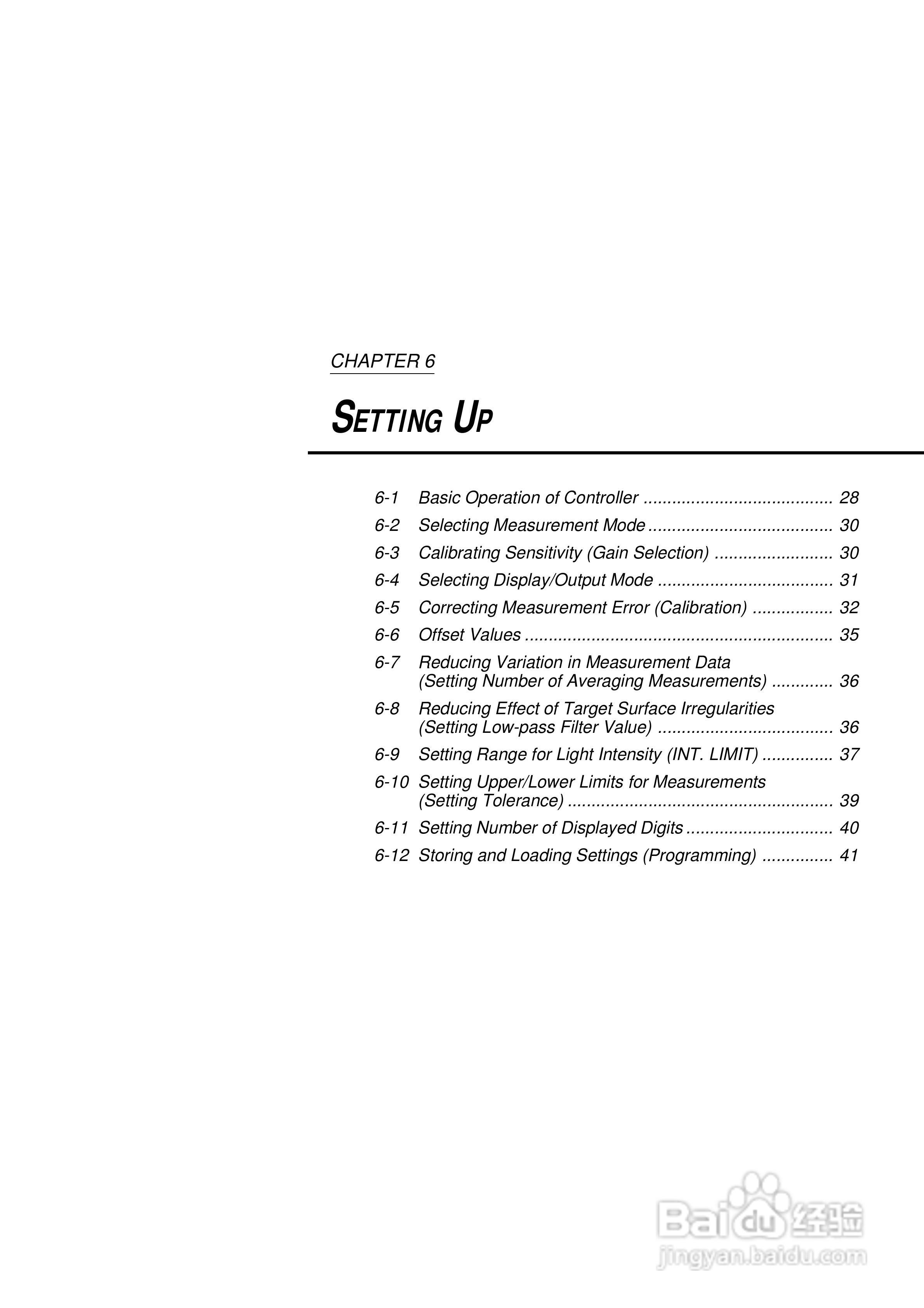 基恩士LC 系列類比感測器控制器说明书:[4]