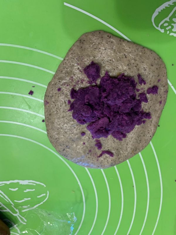 黑芝麻紫薯华夫饼