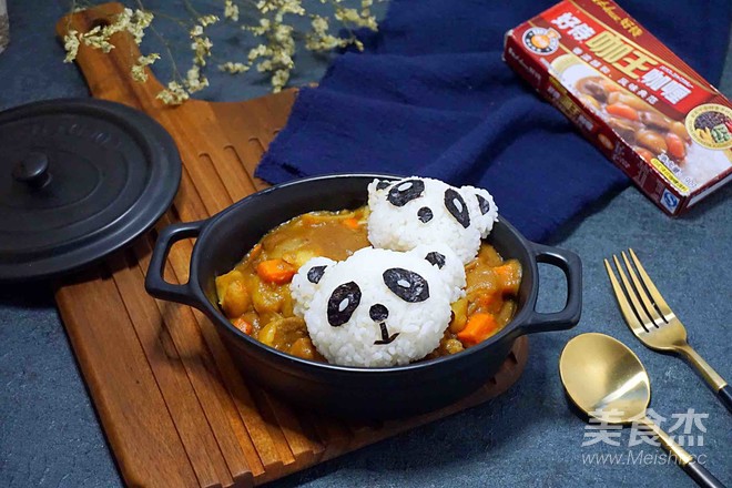 熊猫牛肉咖喱饭