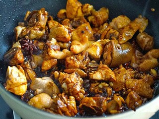 鸡肉炖干豆角怎么做