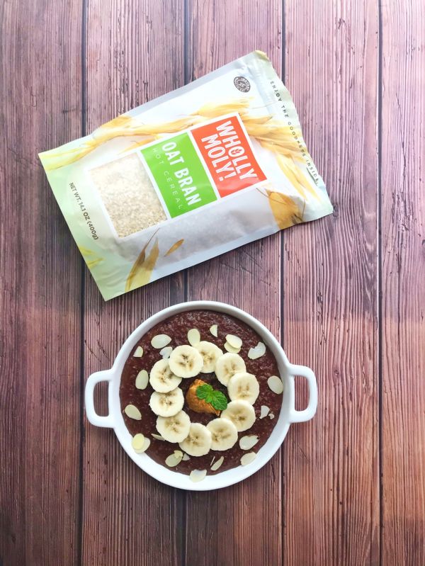 可可香蕉燕麦麸皮粥
