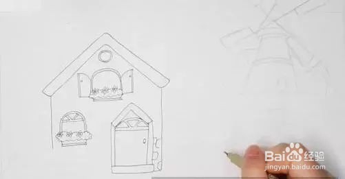 建筑篇——简单的房子简笔画教程