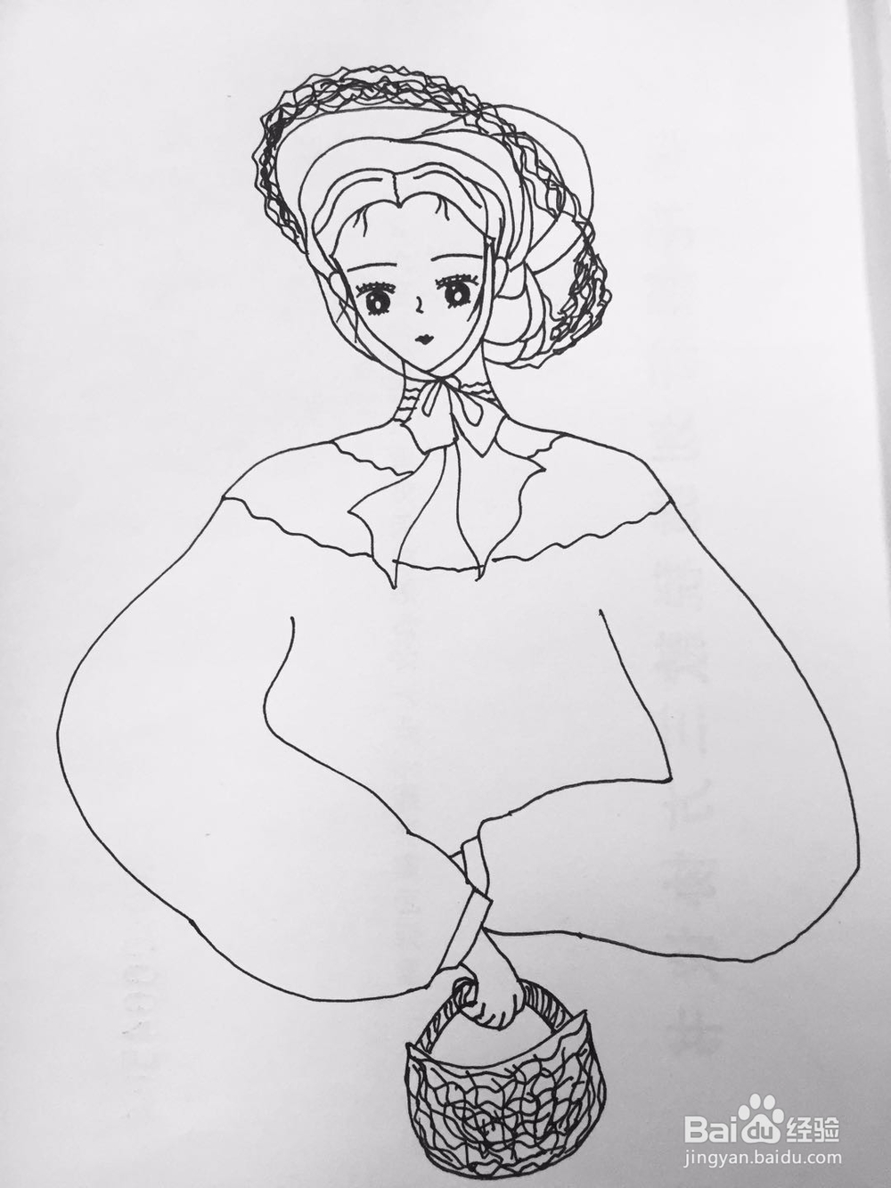 茉莉漫画之带帽子的女士