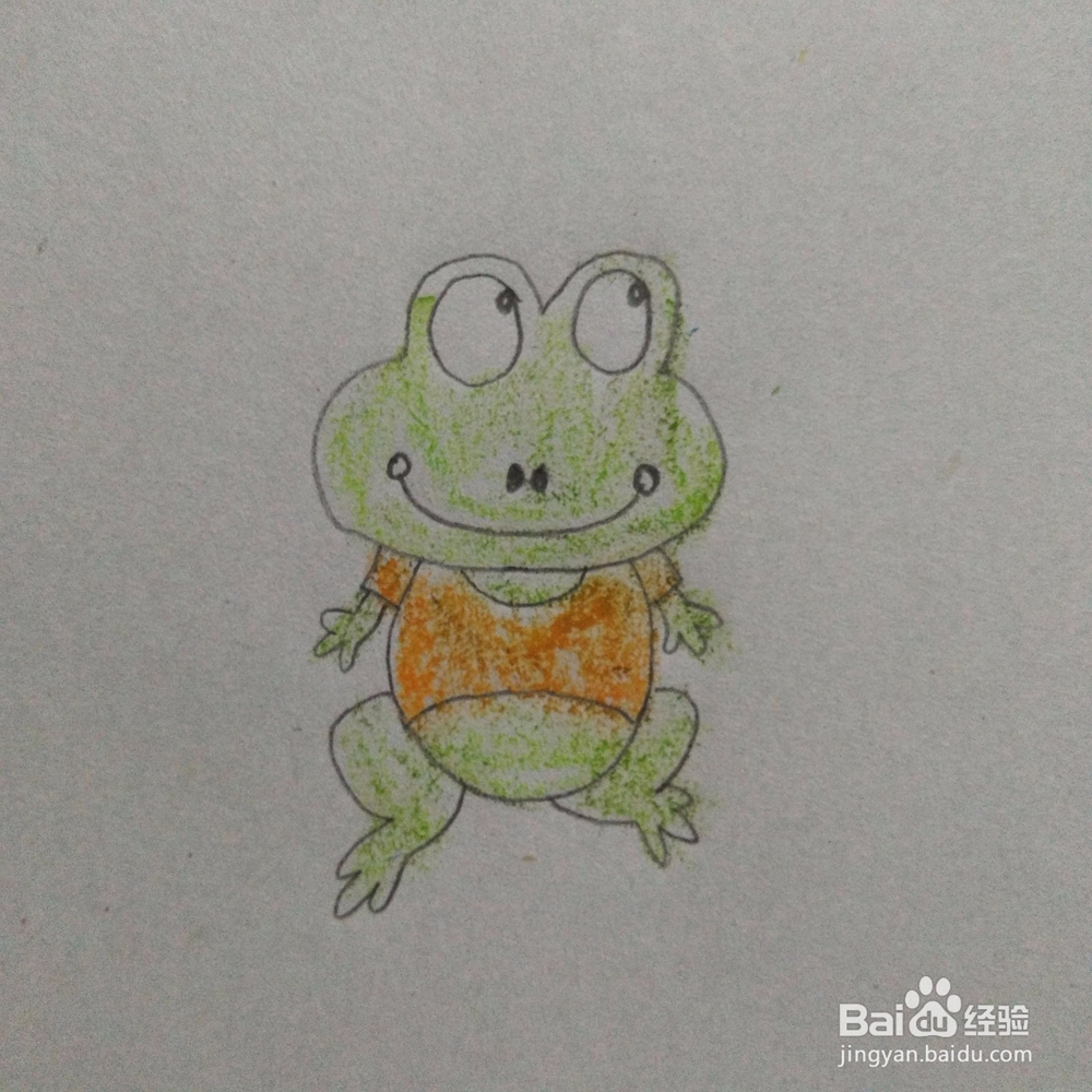 青蛙王子幼儿手工简笔画