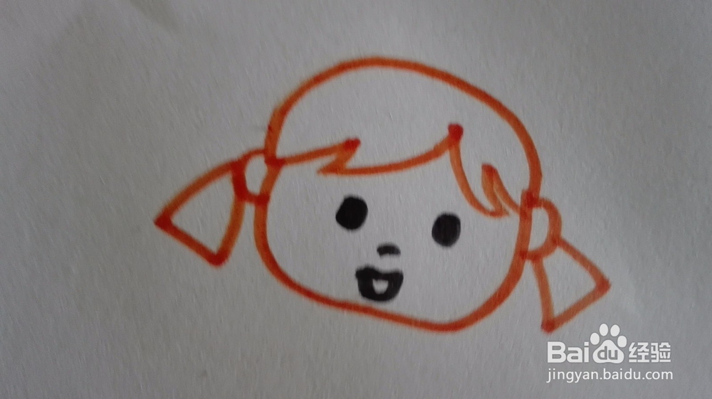 如何快速画出一个小女孩