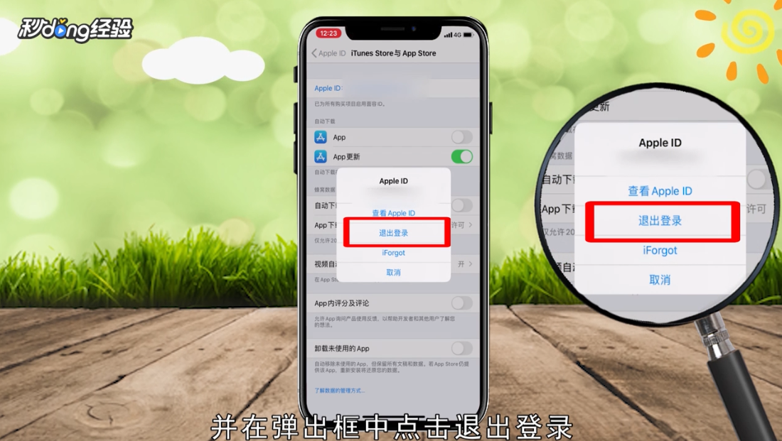 苹果id无法退出登录怎么解决