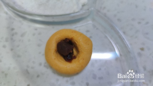 南瓜糯米豆沙汤圆