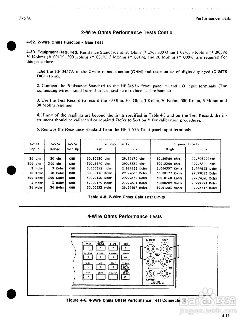 HP 3457A 万用表用户使用手册:[7]