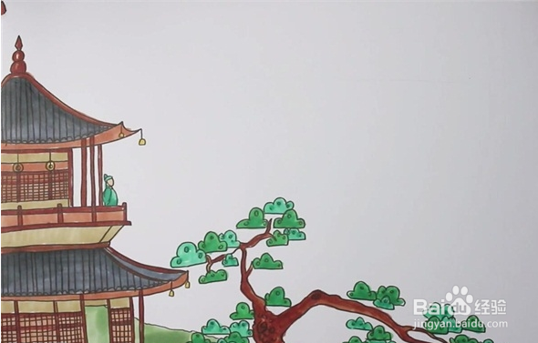 登鹳雀楼古诗配画怎么画