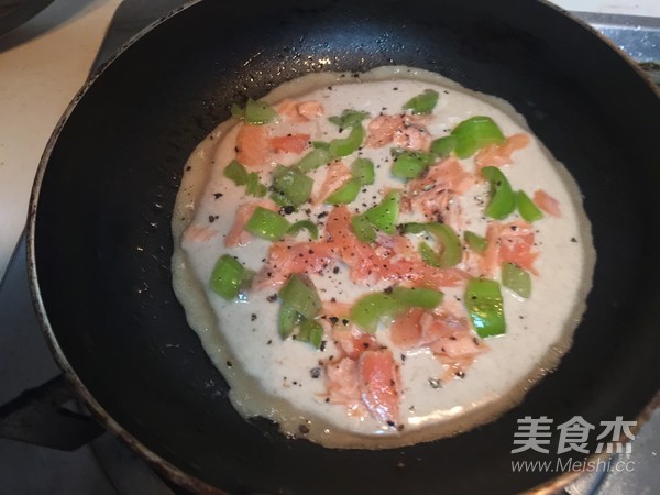 三文鱼褐麦饼