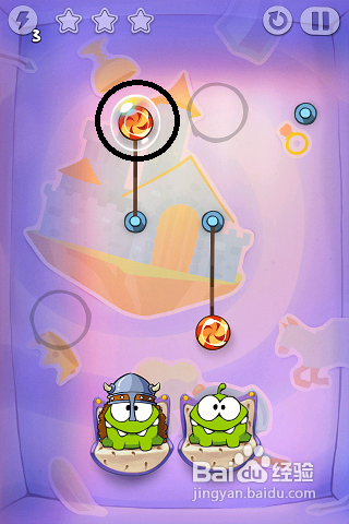 割绳子之时光之旅三星攻略：[2]第一大关6-8关