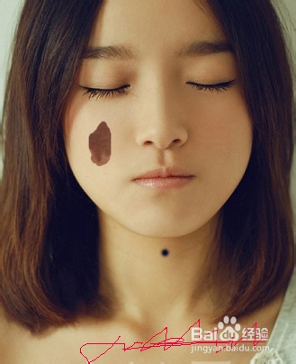 用ps抹去照片的小瑕疵：[1]修复画笔工具